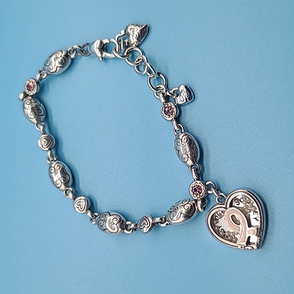 2015 Brighton "TRUST YOUR JOURNEY" Love Heals Bracelet 4 Breast Cancer Awareness - Picture 3 of 12